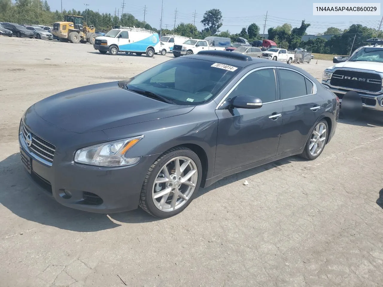 2010 Nissan Maxima S VIN: 1N4AA5AP4AC860029 Lot: 70774014