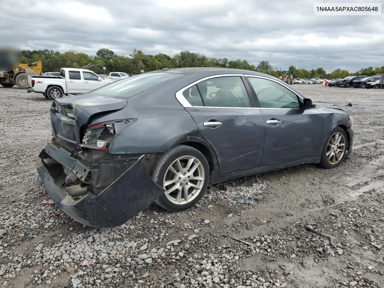 2010 Nissan Maxima S VIN: 1N4AA5APXAC805648 Lot: 71382654