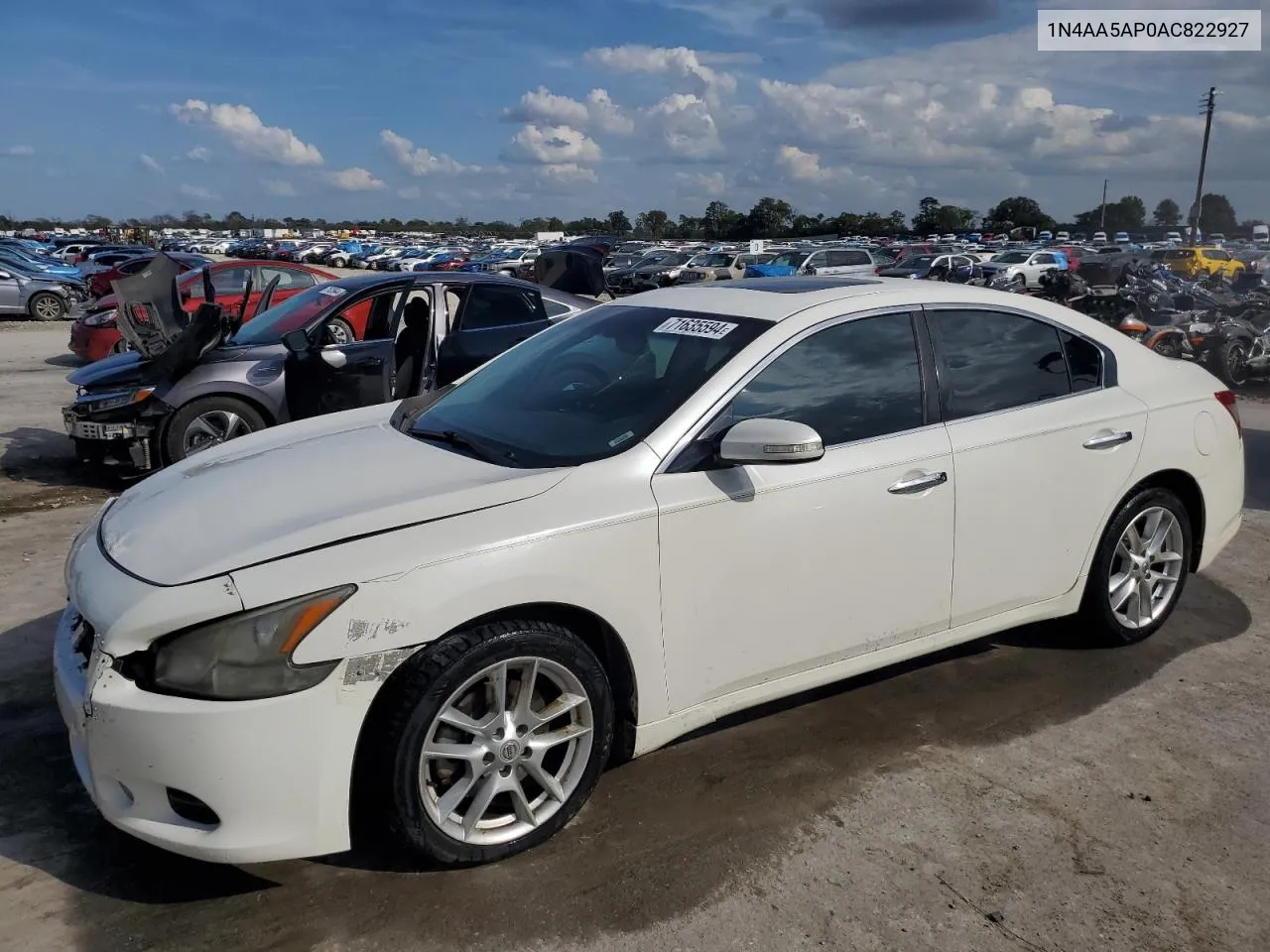 2010 Nissan Maxima S VIN: 1N4AA5AP0AC822927 Lot: 71635594