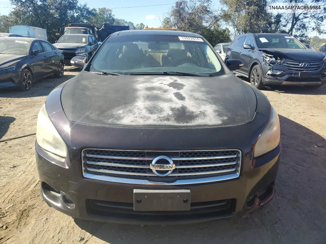 2010 Nissan Maxima S VIN: 1N4AA5AP7AC865984 Lot: 72022874