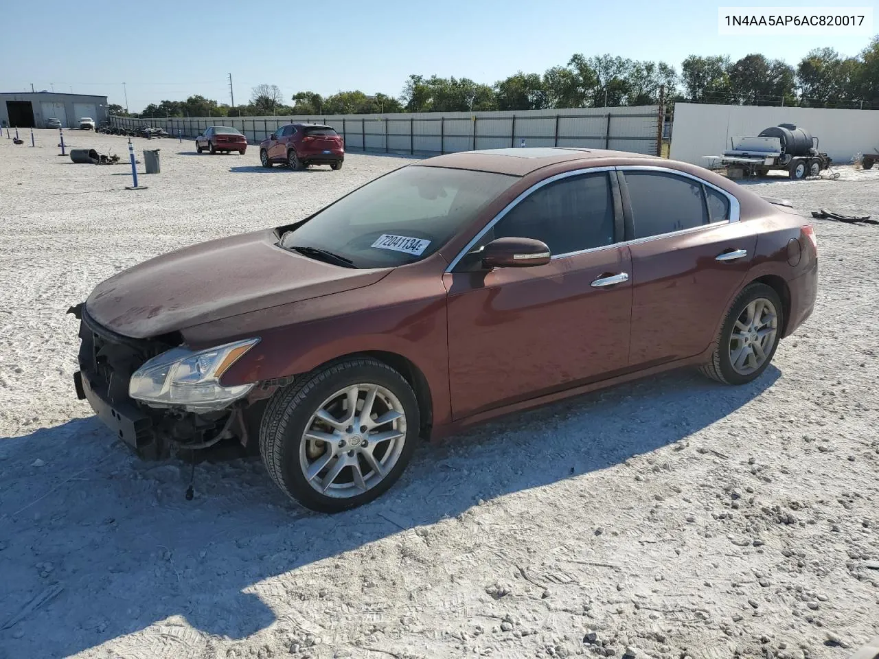 2010 Nissan Maxima S VIN: 1N4AA5AP6AC820017 Lot: 72041134