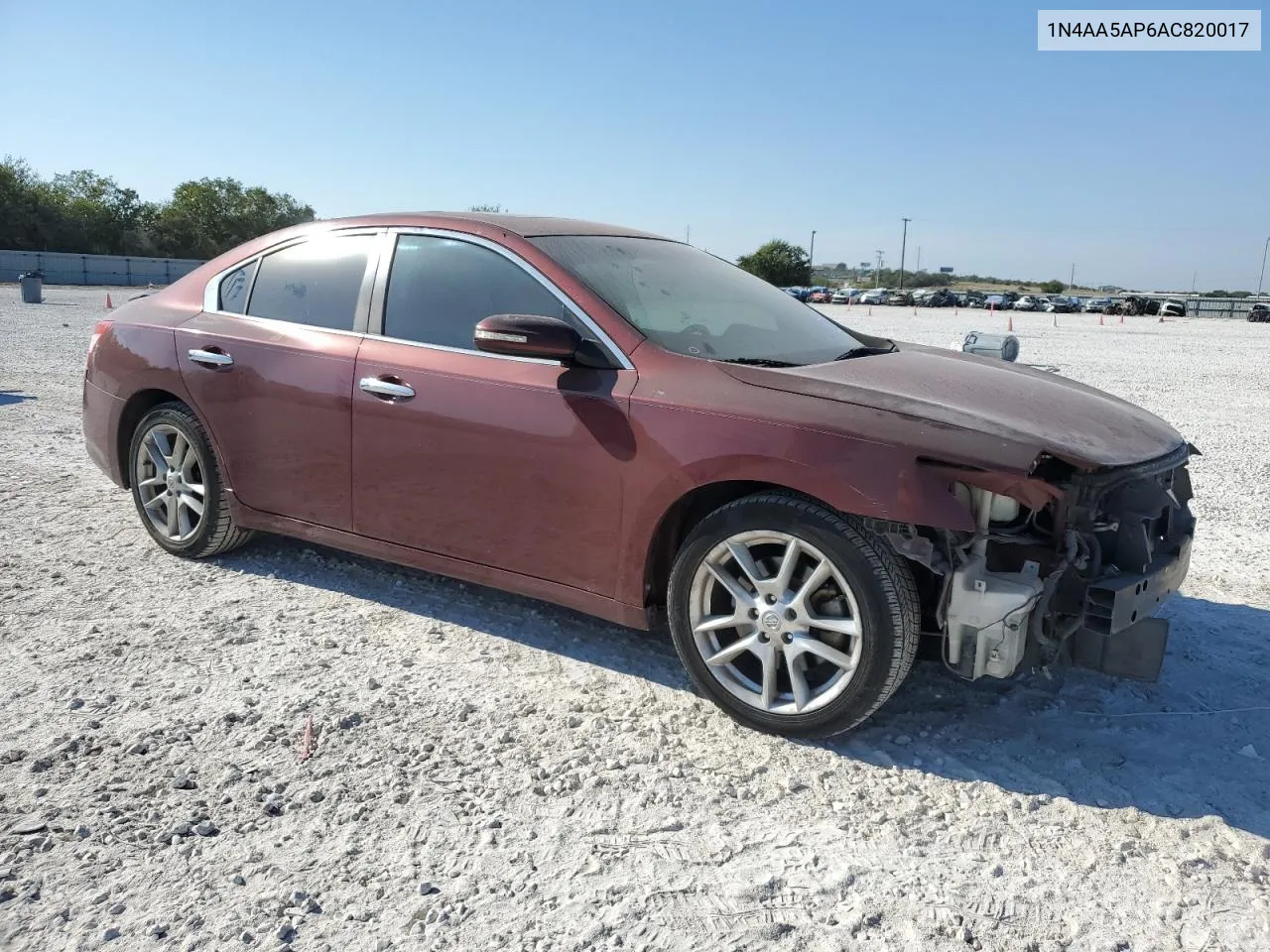 2010 Nissan Maxima S VIN: 1N4AA5AP6AC820017 Lot: 72041134