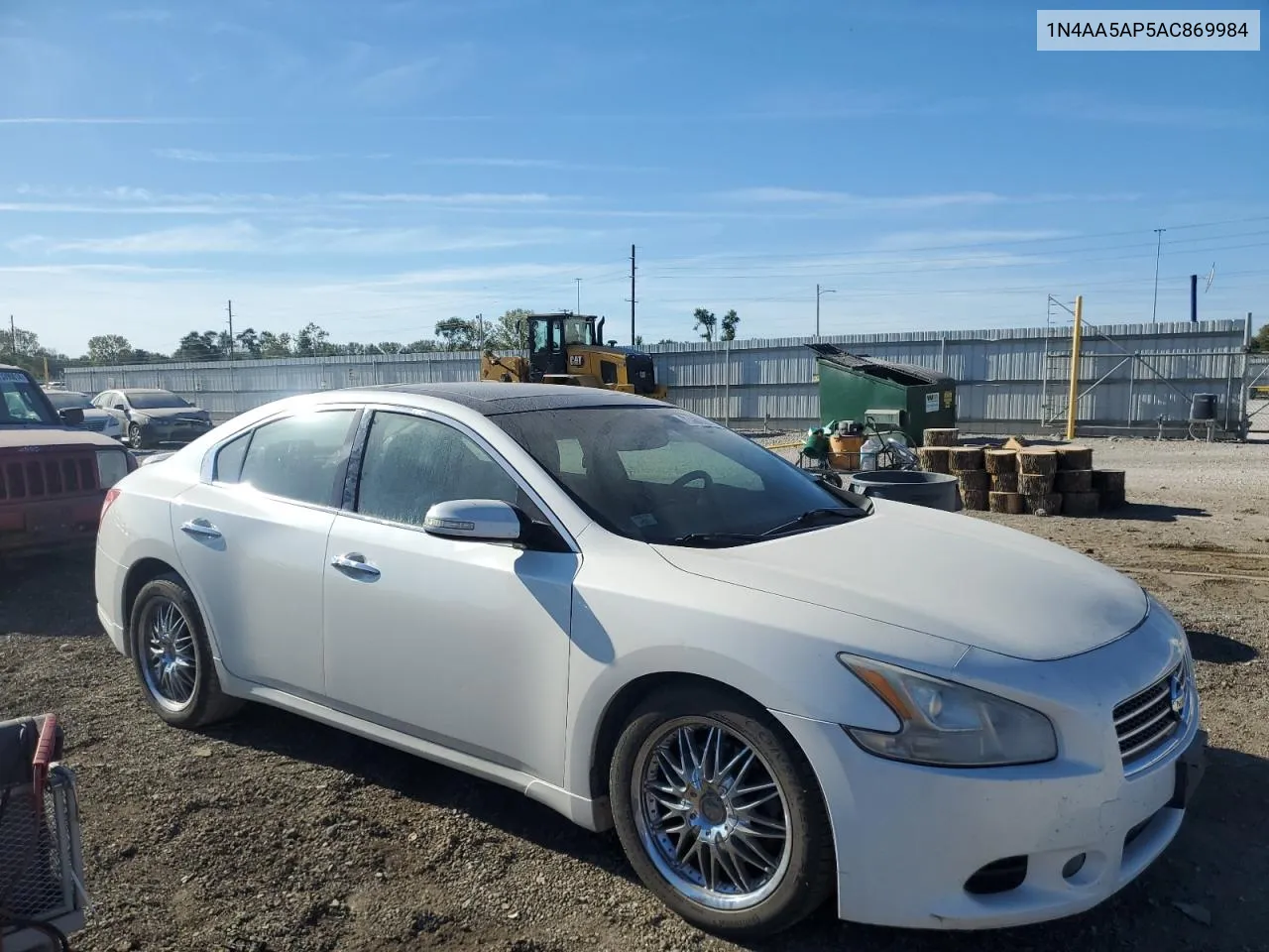 2010 Nissan Maxima S VIN: 1N4AA5AP5AC869984 Lot: 73469394