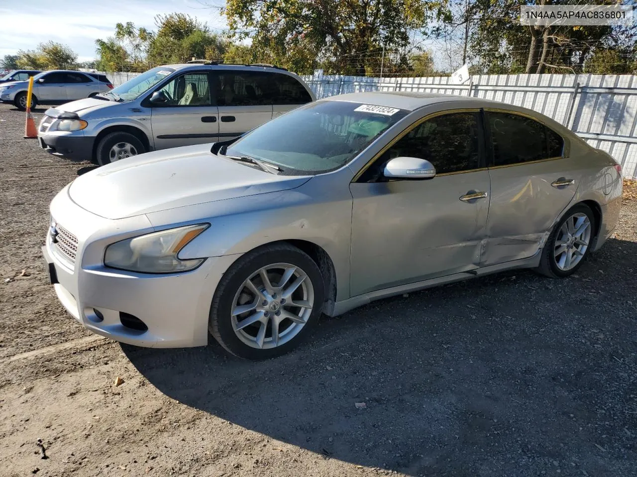 2010 Nissan Maxima S VIN: 1N4AA5AP4AC836801 Lot: 74321524