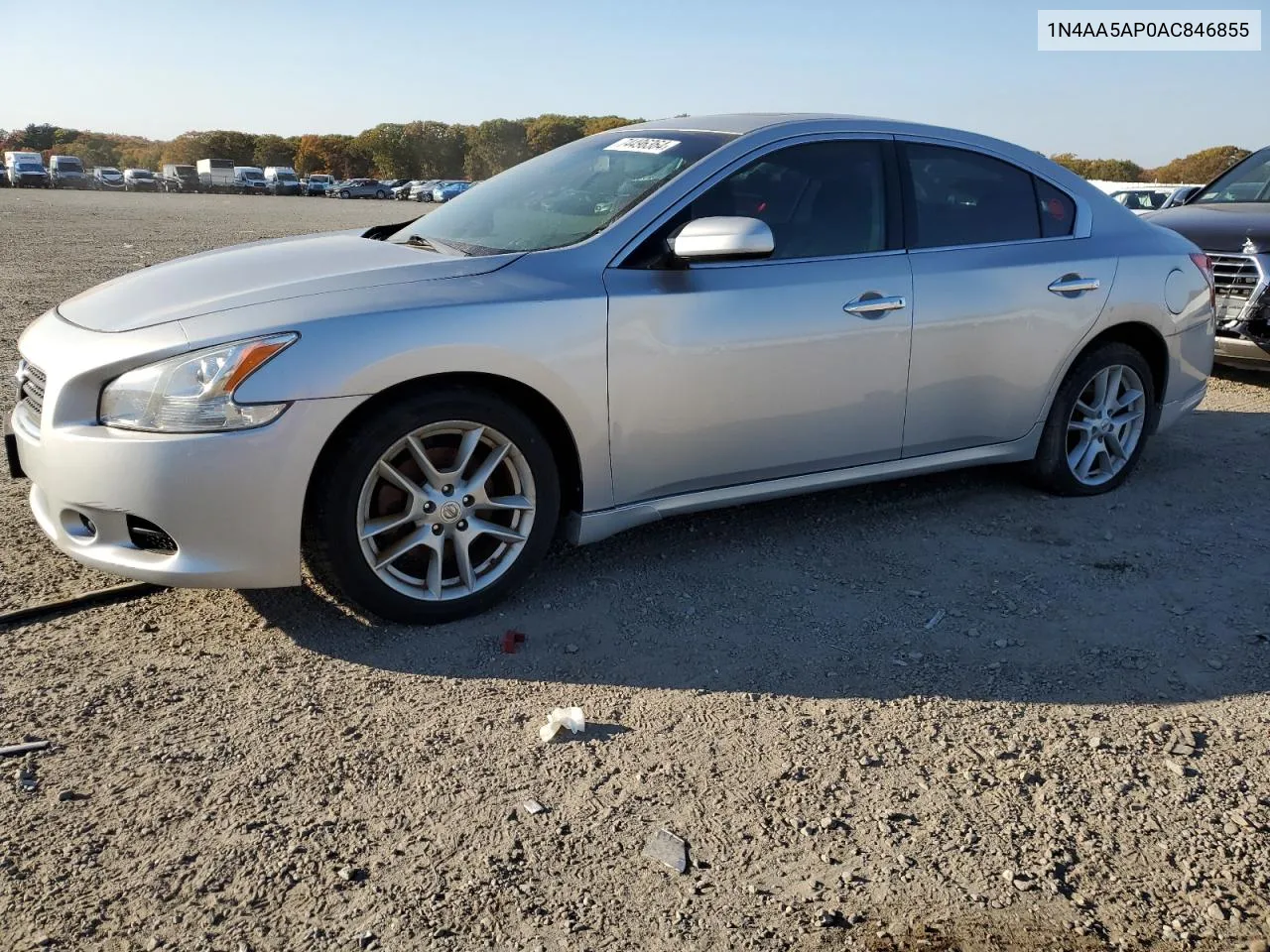 2010 Nissan Maxima S VIN: 1N4AA5AP0AC846855 Lot: 74496364