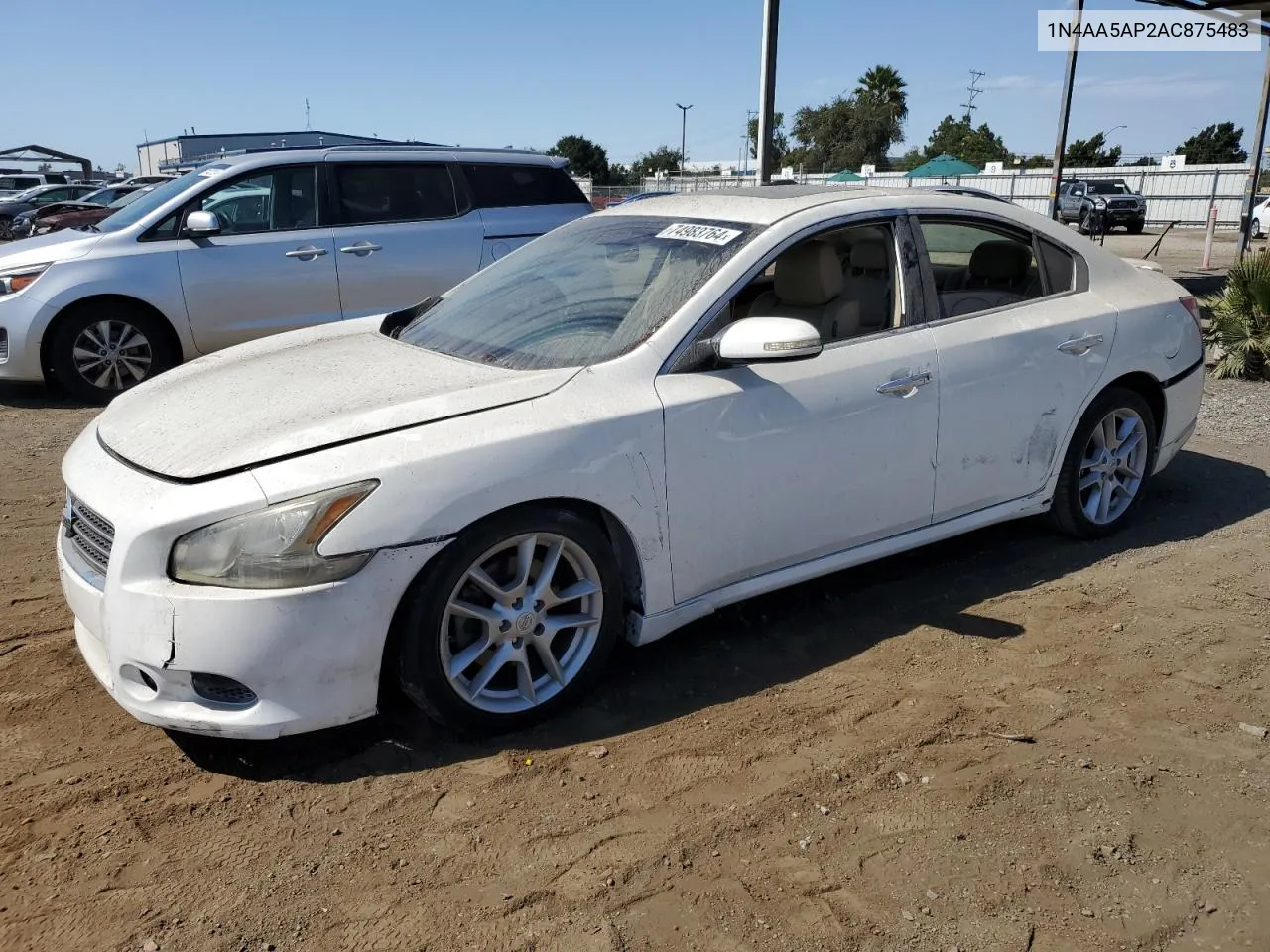 2010 Nissan Maxima S VIN: 1N4AA5AP2AC875483 Lot: 74983764