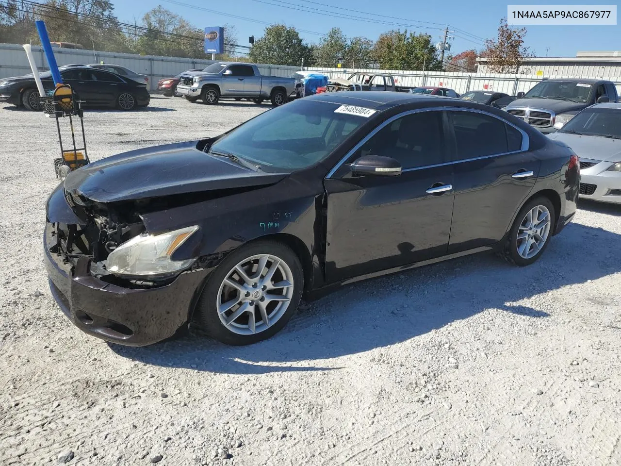 2010 Nissan Maxima S VIN: 1N4AA5AP9AC867977 Lot: 75485984