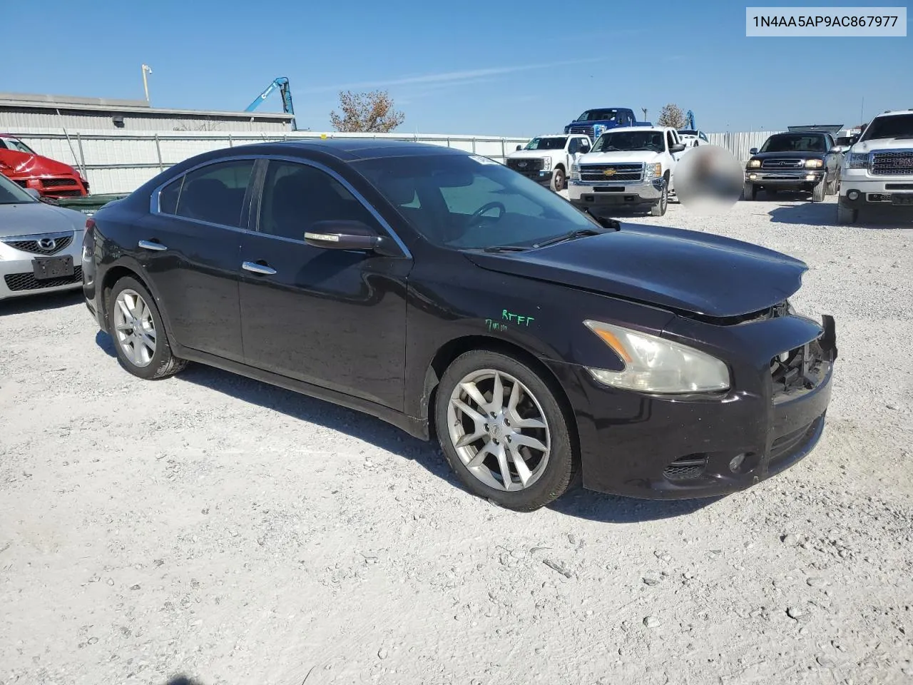 2010 Nissan Maxima S VIN: 1N4AA5AP9AC867977 Lot: 75485984