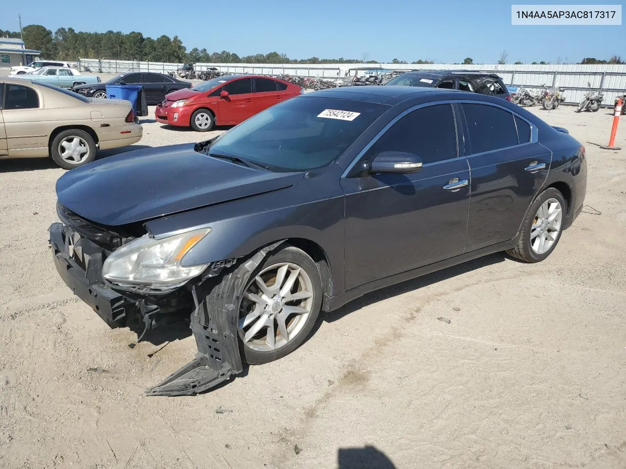 2010 Nissan Maxima S VIN: 1N4AA5AP3AC817317 Lot: 75542124