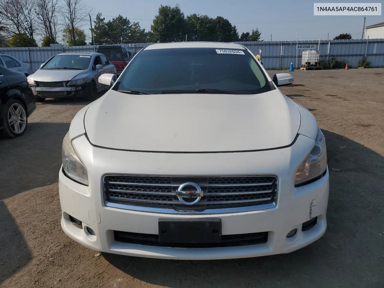 2010 Nissan Maxima S VIN: 1N4AA5AP4AC864761 Lot: 75832034