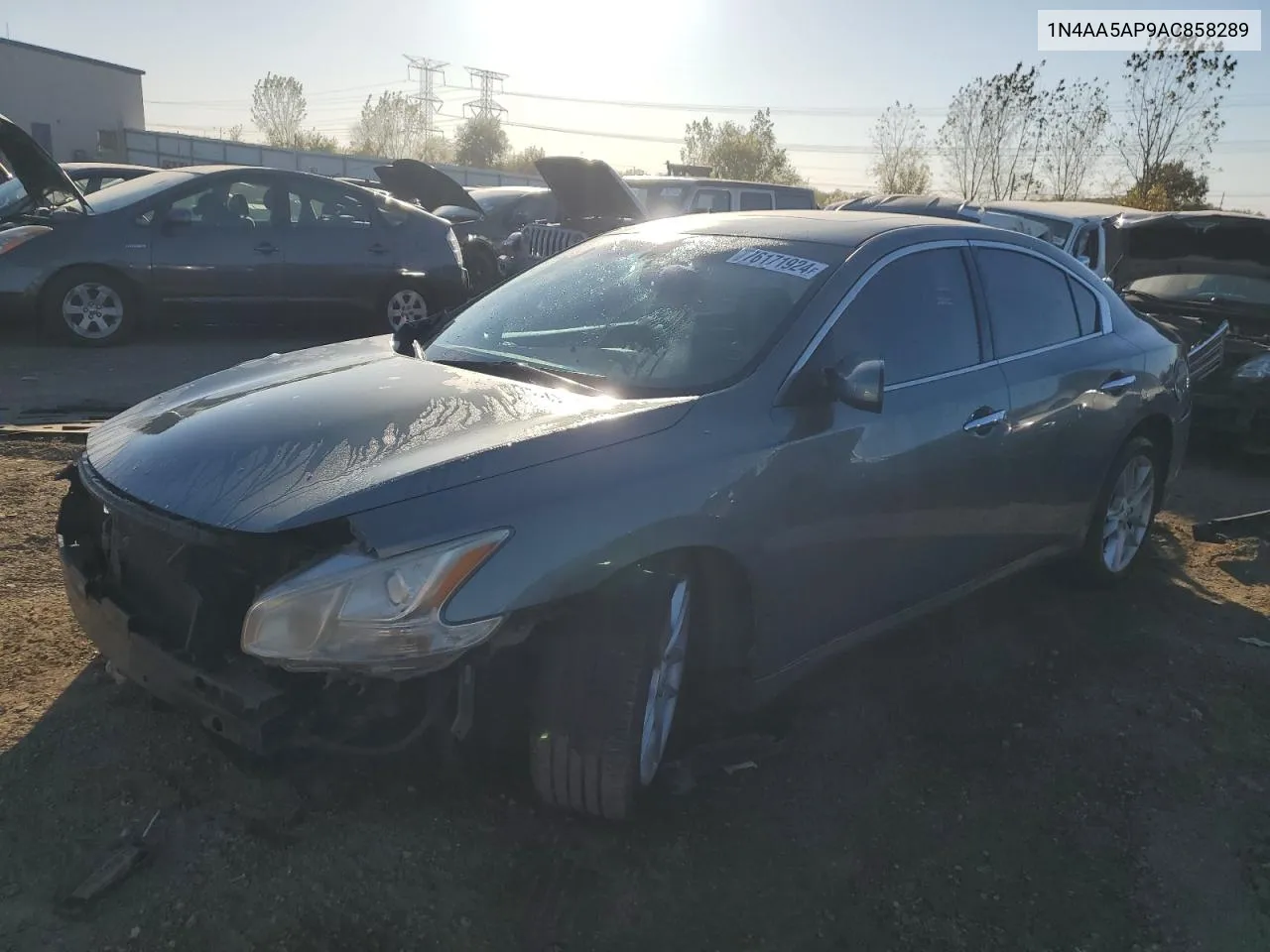 2010 Nissan Maxima S VIN: 1N4AA5AP9AC858289 Lot: 76171924