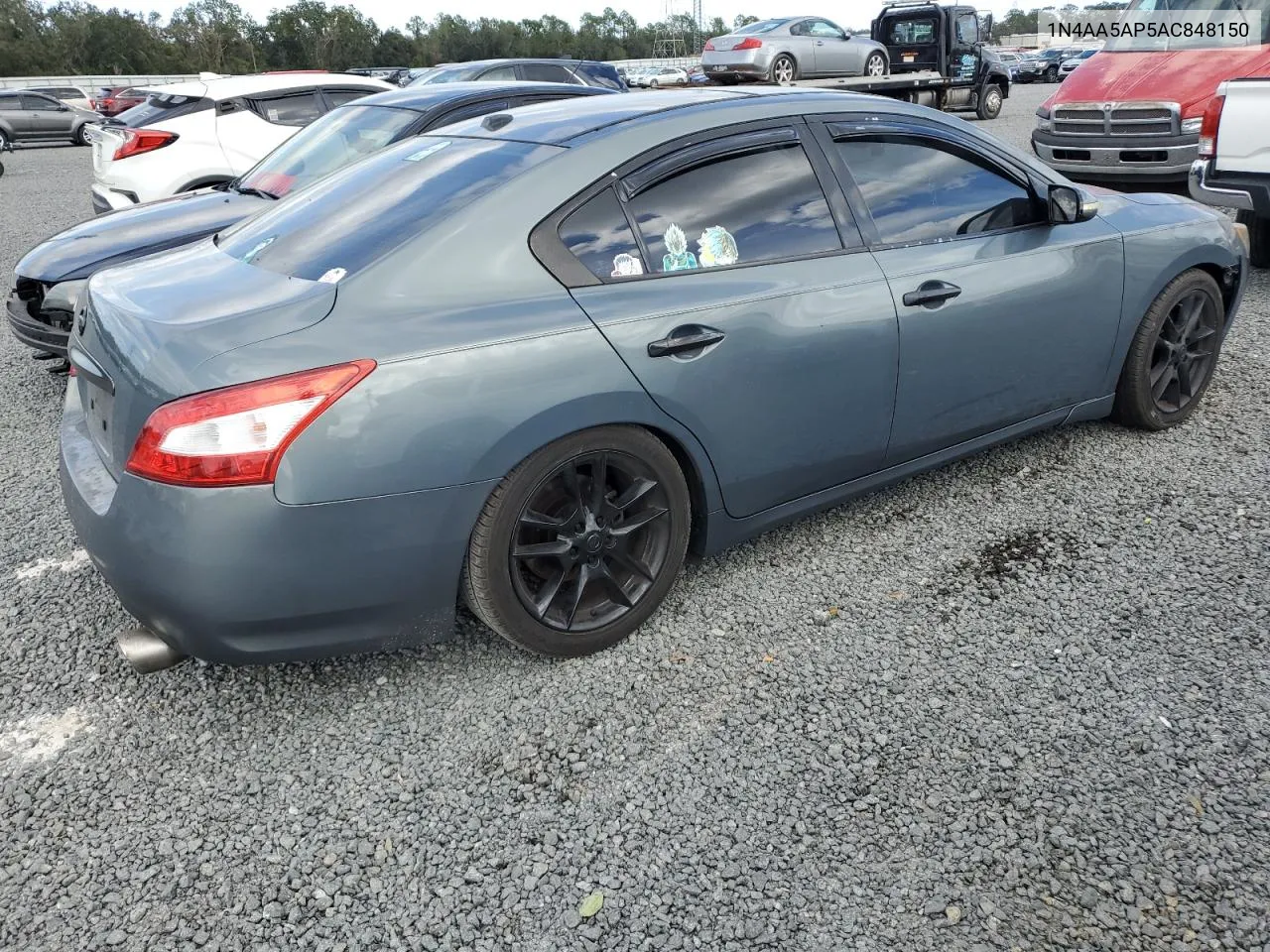 2010 Nissan Maxima S VIN: 1N4AA5AP5AC848150 Lot: 76414964