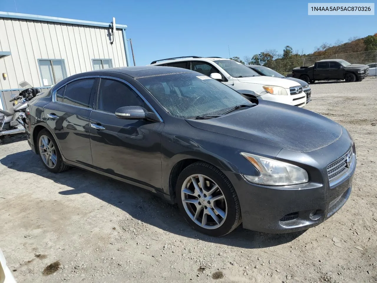 2010 Nissan Maxima S VIN: 1N4AA5AP5AC870326 Lot: 76750024