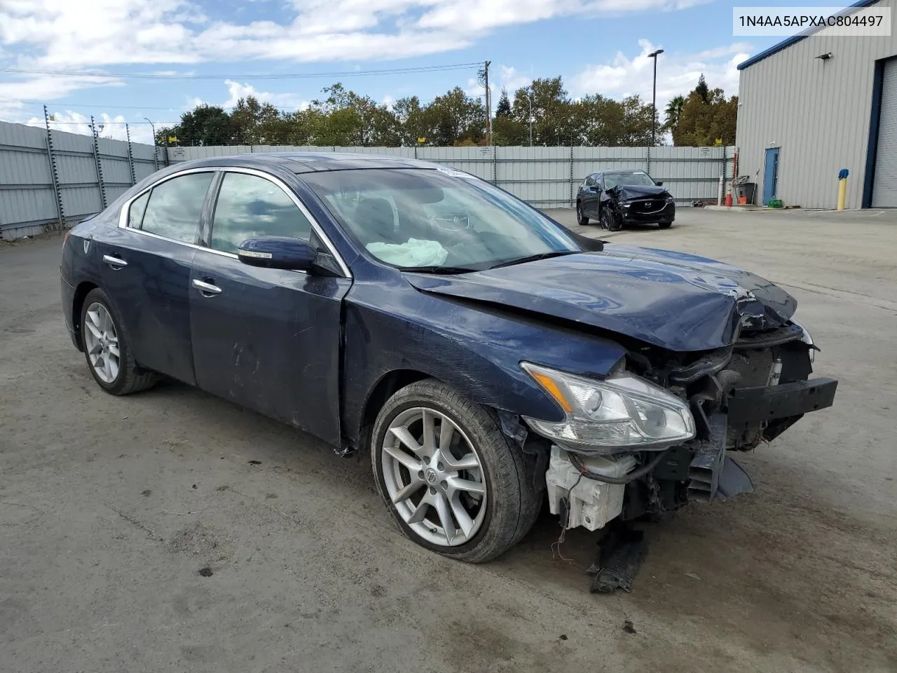 2010 Nissan Maxima S VIN: 1N4AA5APXAC804497 Lot: 76844244