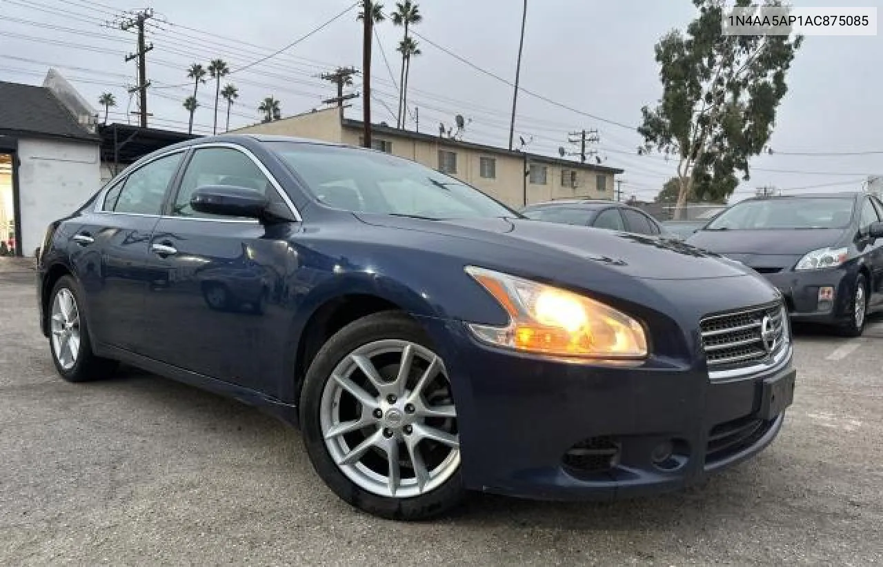 2010 Nissan Maxima S VIN: 1N4AA5AP1AC875085 Lot: 76845684