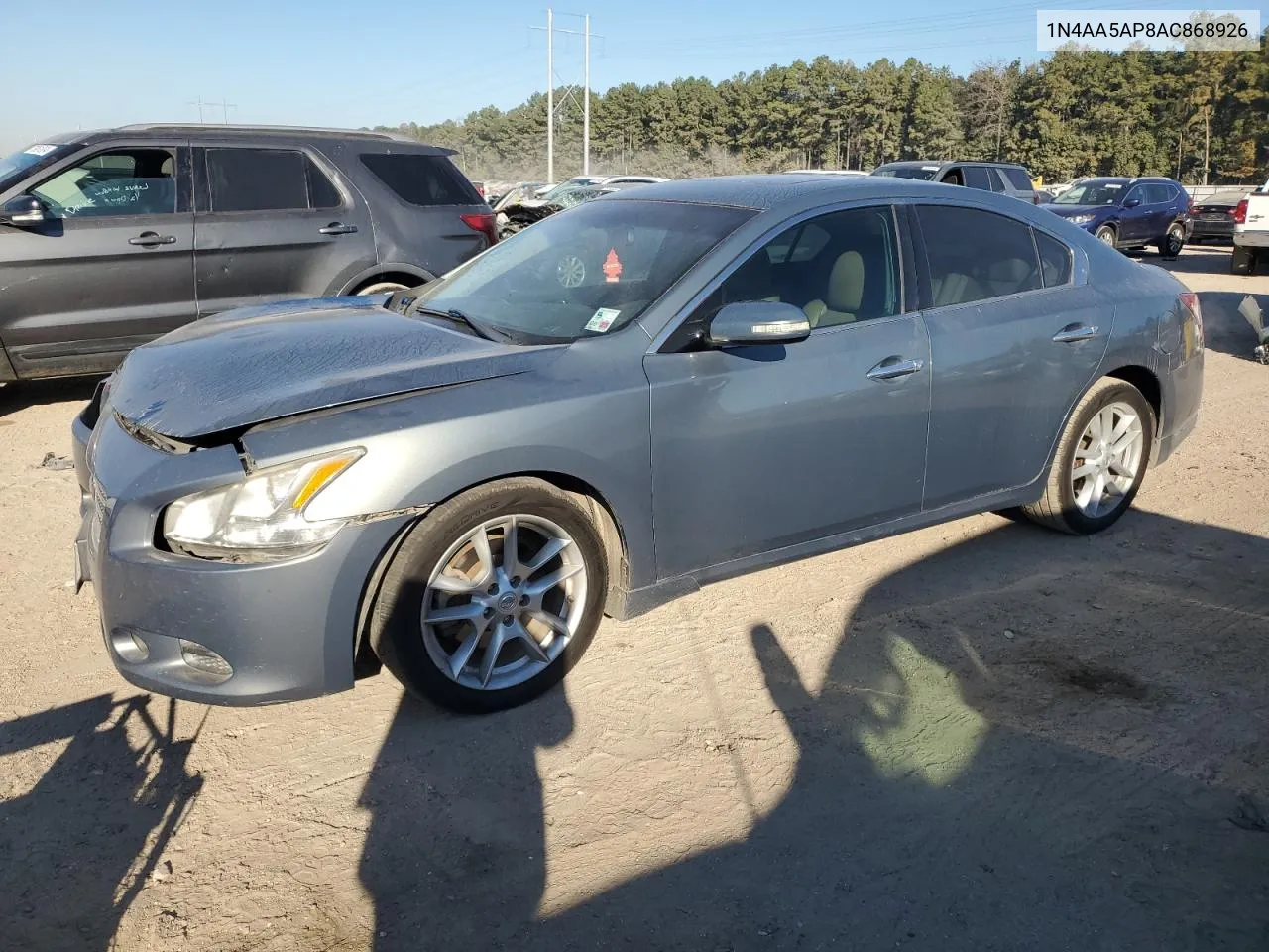 2010 Nissan Maxima S VIN: 1N4AA5AP8AC868926 Lot: 77366354