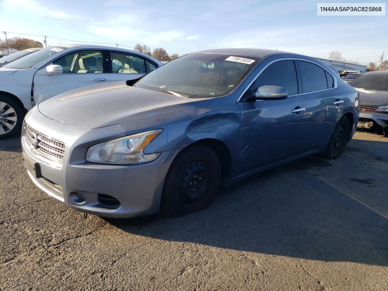 2010 Nissan Maxima S VIN: 1N4AA5AP3AC825868 Lot: 77851934