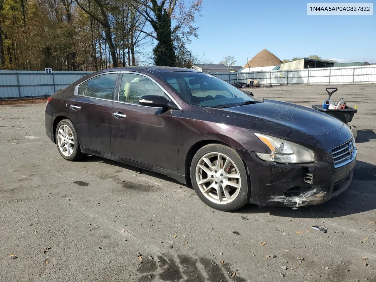 2010 Nissan Maxima S VIN: 1N4AA5AP0AC827822 Lot: 78346774