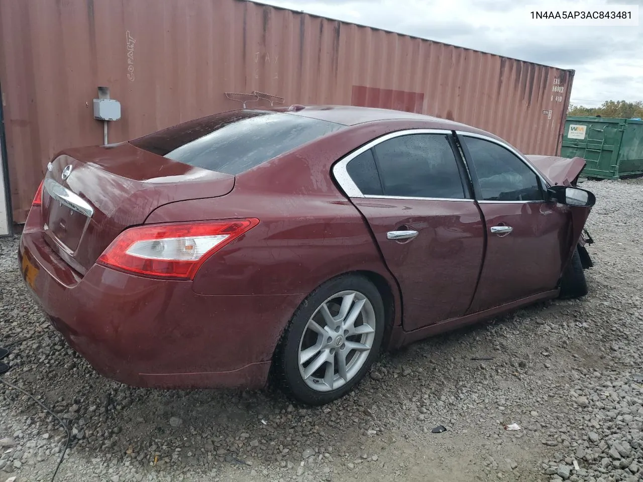 2010 Nissan Maxima S VIN: 1N4AA5AP3AC843481 Lot: 78603384