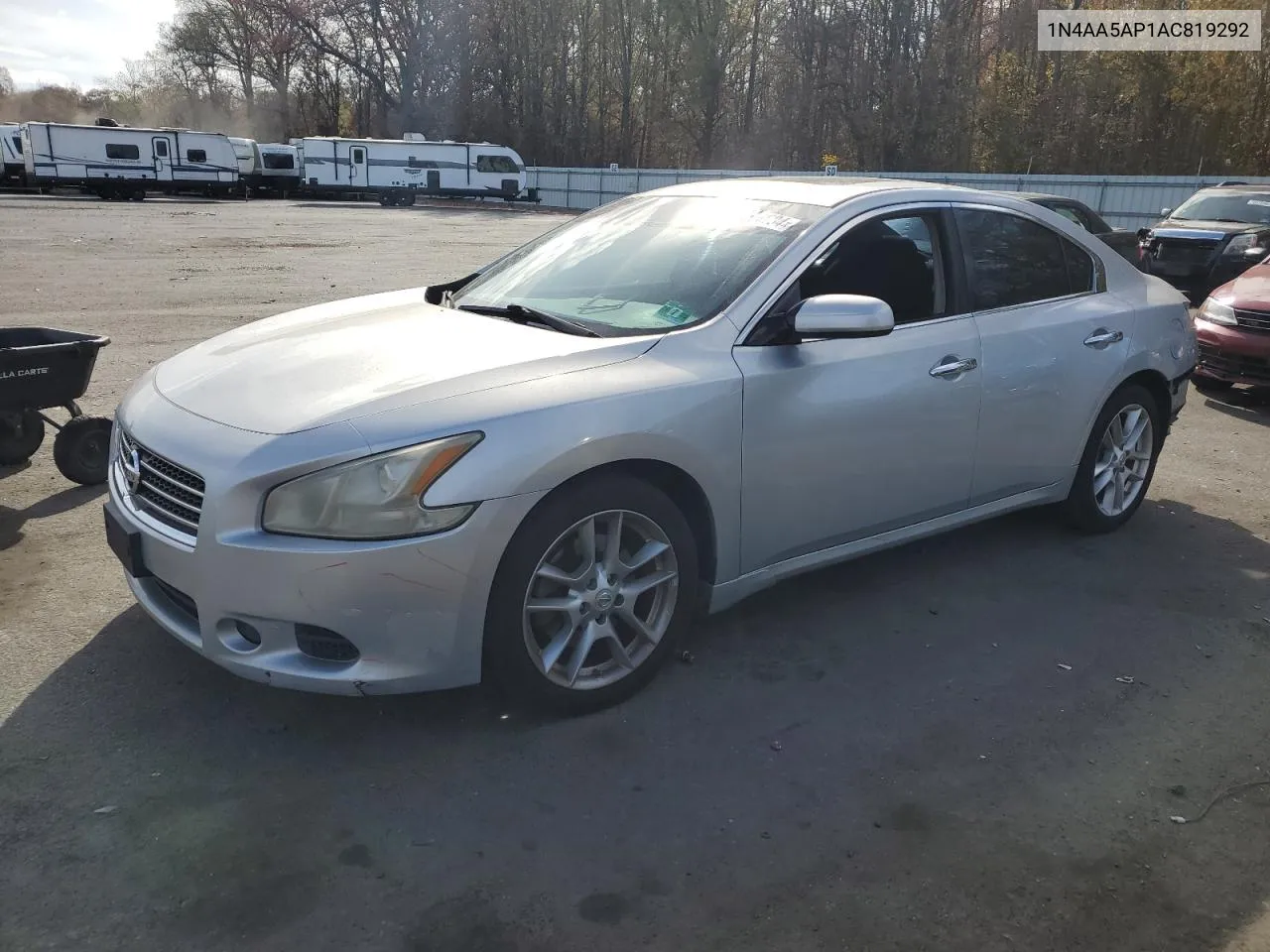 2010 Nissan Maxima S VIN: 1N4AA5AP1AC819292 Lot: 78864684