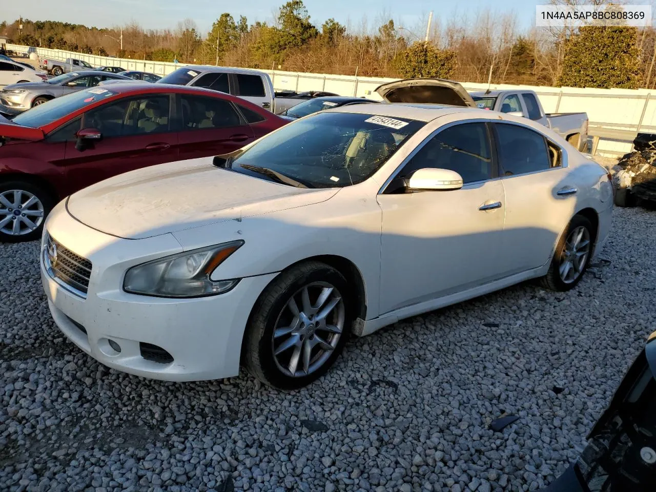 2011 Nissan Maxima S VIN: 1N4AA5AP8BC808369 Lot: 41543144