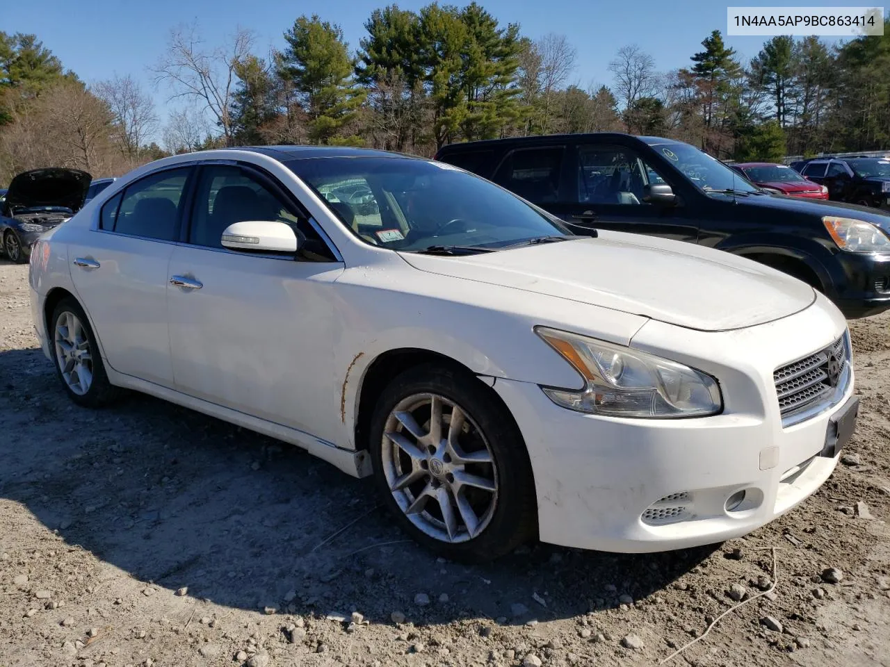 2011 Nissan Maxima S VIN: 1N4AA5AP9BC863414 Lot: 49797824