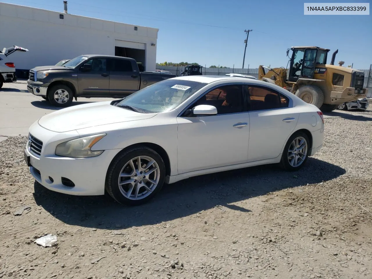 2011 Nissan Maxima S VIN: 1N4AA5APXBC833399 Lot: 59968004