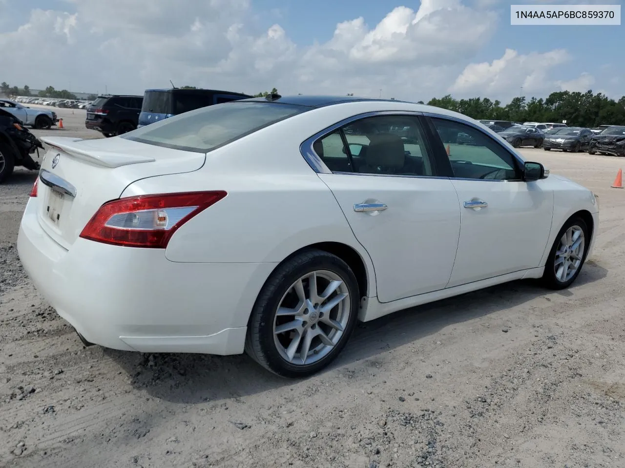 2011 Nissan Maxima S VIN: 1N4AA5AP6BC859370 Lot: 60496914