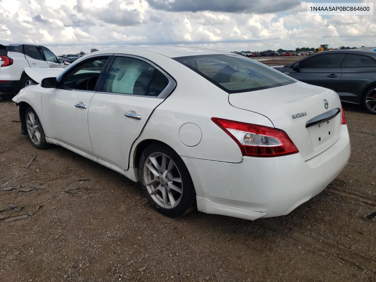 2011 Nissan Maxima S VIN: 1N4AA5AP0BC864600 Lot: 62133884