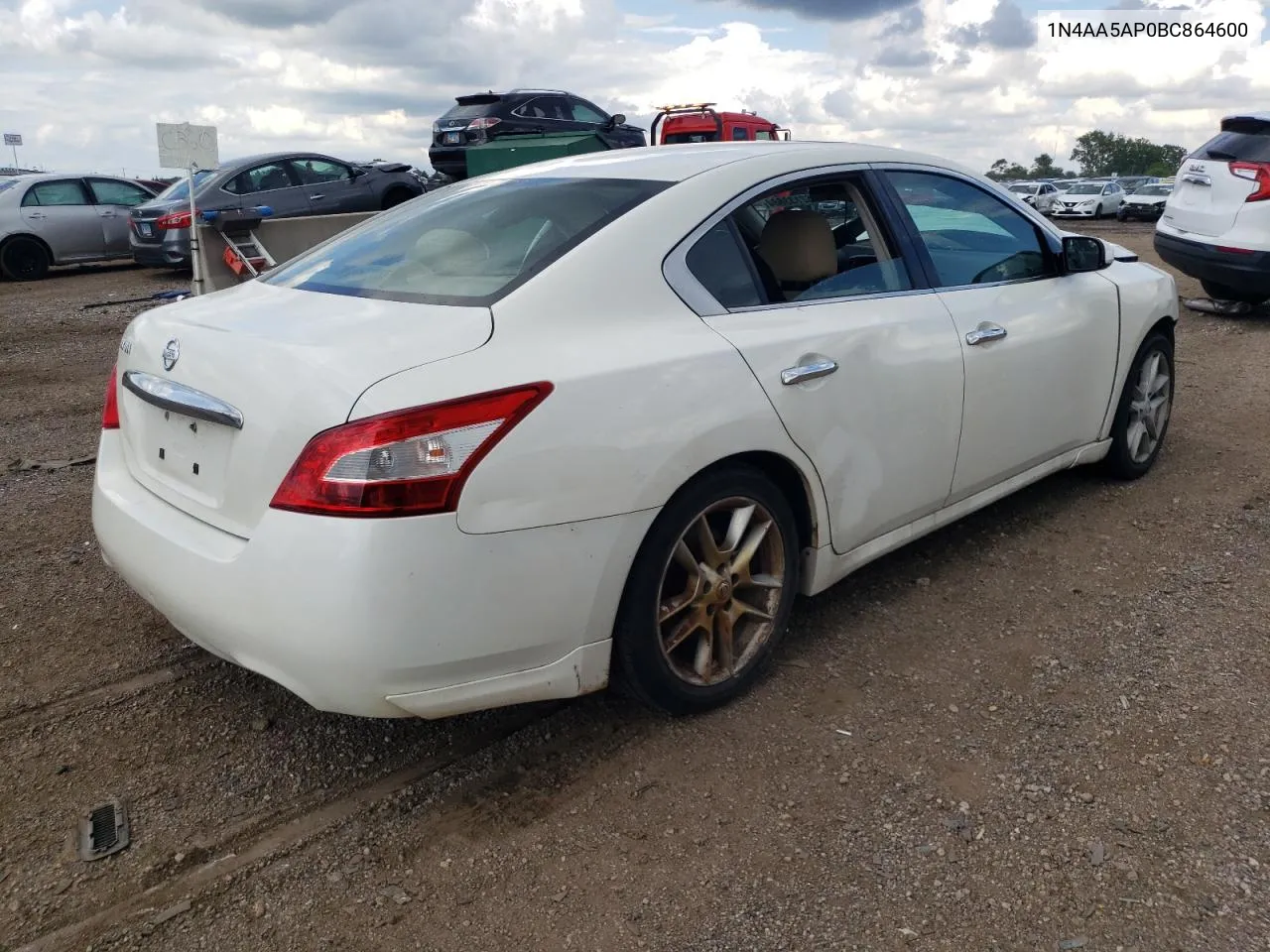 2011 Nissan Maxima S VIN: 1N4AA5AP0BC864600 Lot: 62133884