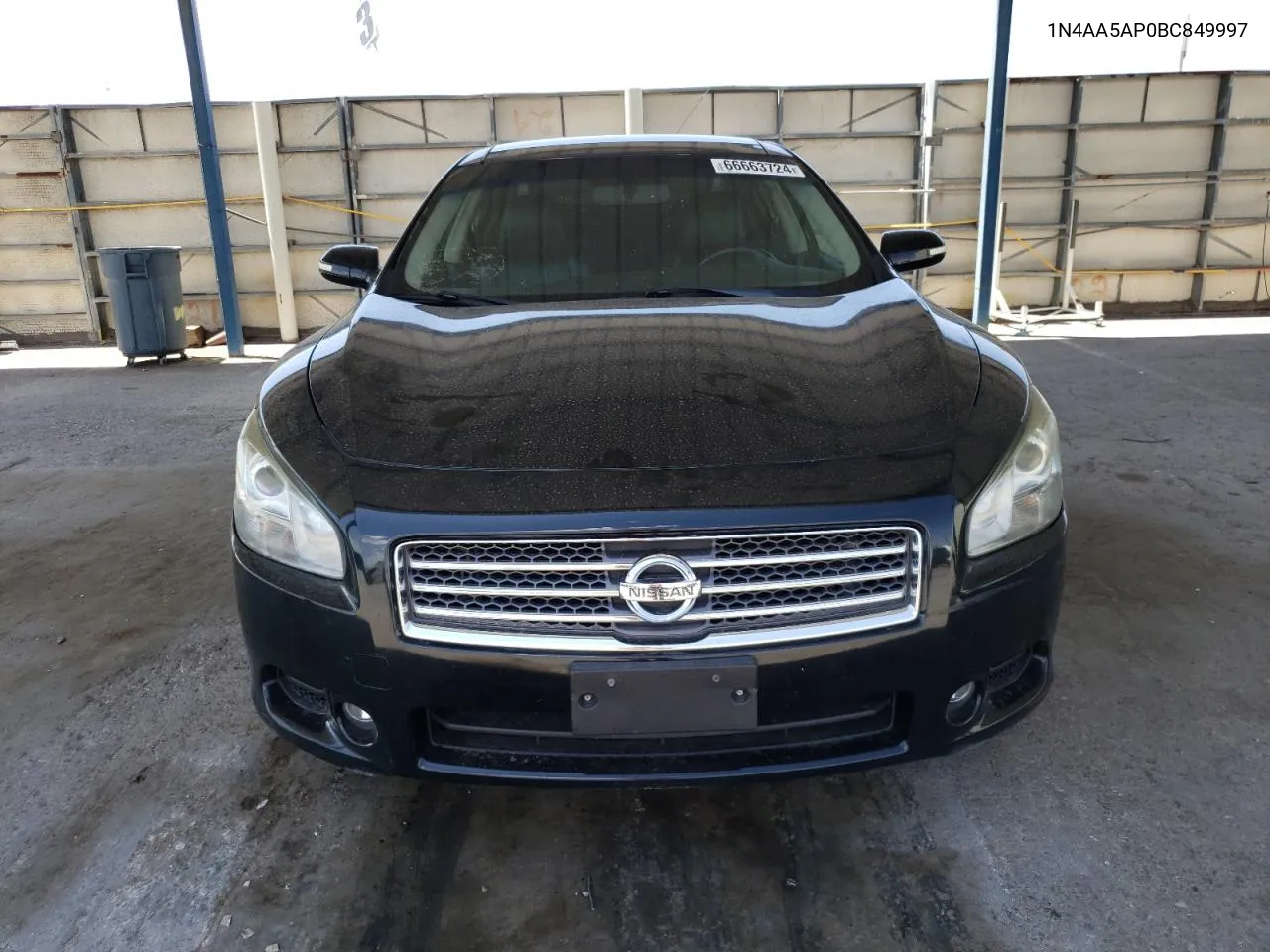 2011 Nissan Maxima S VIN: 1N4AA5AP0BC849997 Lot: 66663724