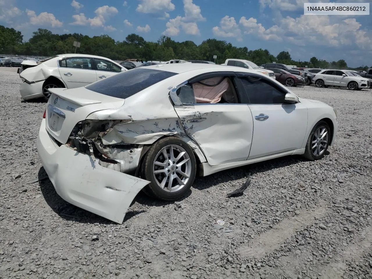 2011 Nissan Maxima S VIN: 1N4AA5AP4BC860212 Lot: 67581654