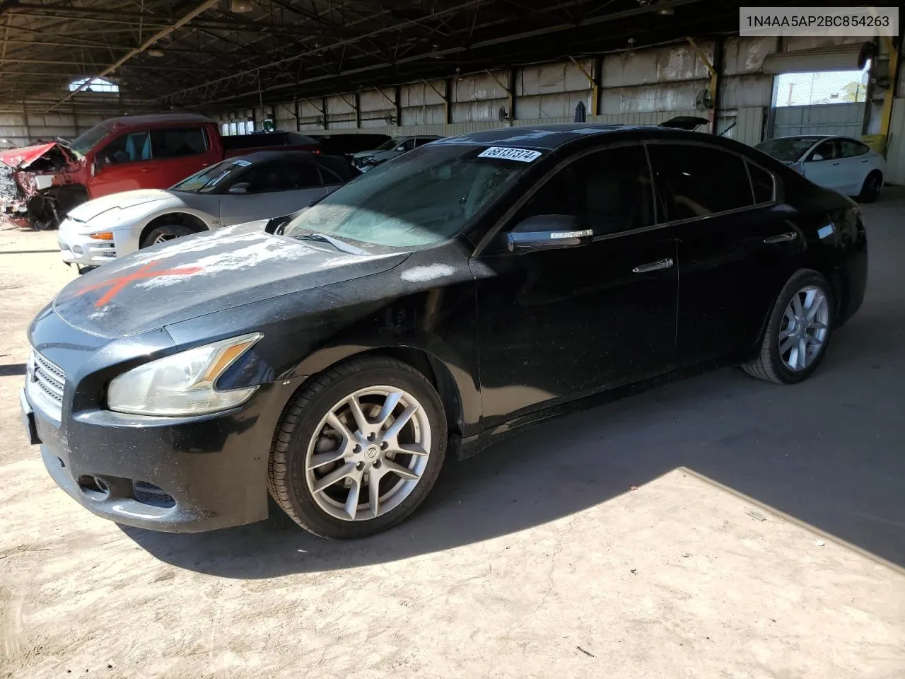 2011 Nissan Maxima S VIN: 1N4AA5AP2BC854263 Lot: 68137374