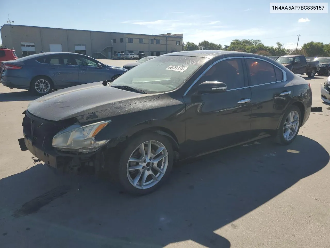 2011 Nissan Maxima S VIN: 1N4AA5AP7BC835157 Lot: 69181174