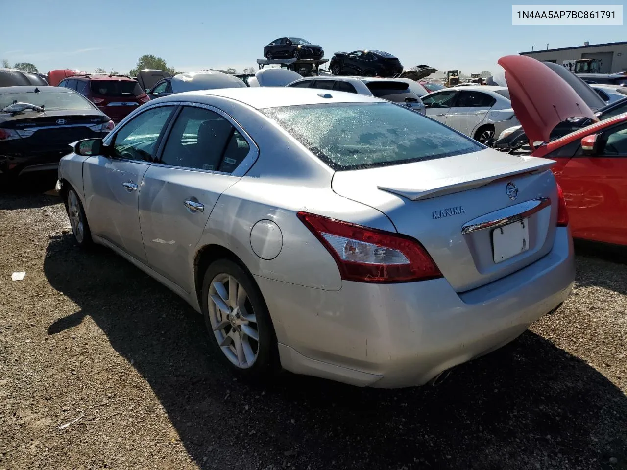 2011 Nissan Maxima S VIN: 1N4AA5AP7BC861791 Lot: 69653234