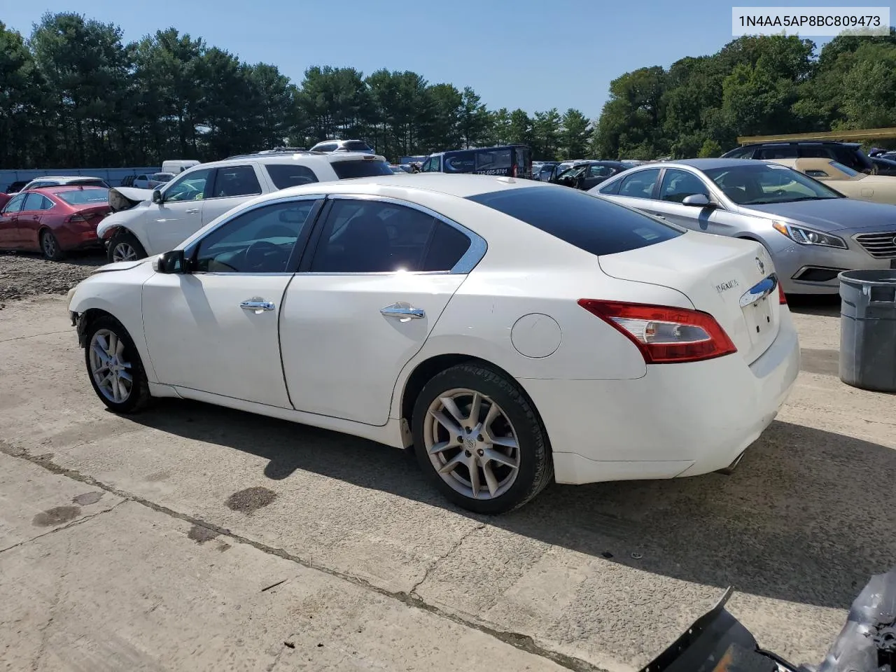 2011 Nissan Maxima S VIN: 1N4AA5AP8BC809473 Lot: 69993764