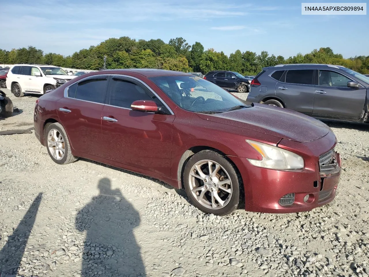 2011 Nissan Maxima S VIN: 1N4AA5APXBC809894 Lot: 70608214