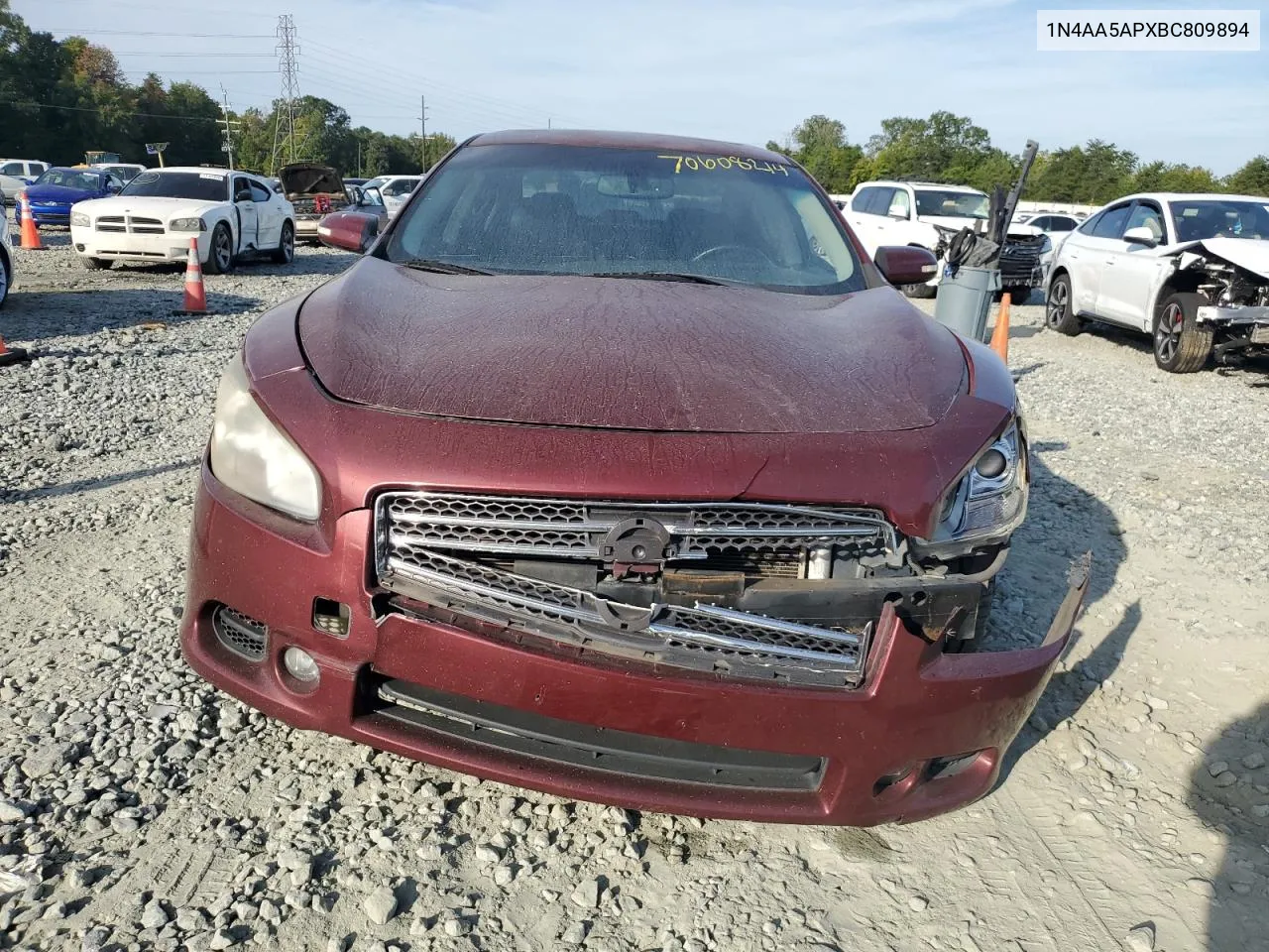 2011 Nissan Maxima S VIN: 1N4AA5APXBC809894 Lot: 70608214