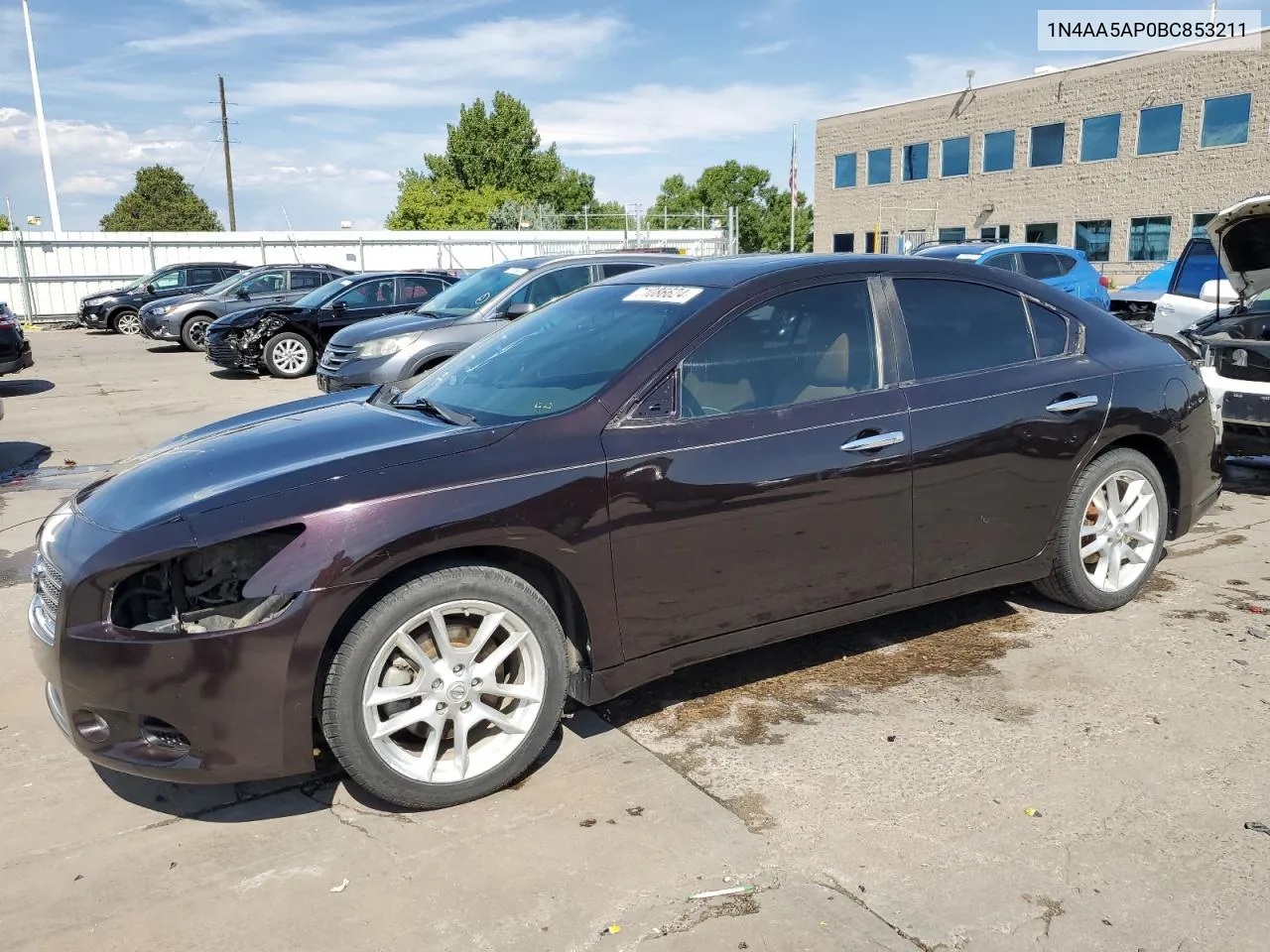 2011 Nissan Maxima S VIN: 1N4AA5AP0BC853211 Lot: 71086624