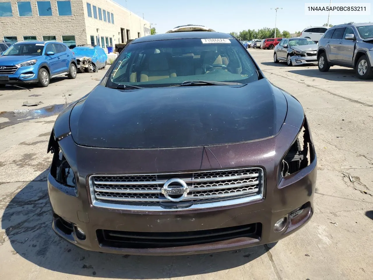 2011 Nissan Maxima S VIN: 1N4AA5AP0BC853211 Lot: 71086624