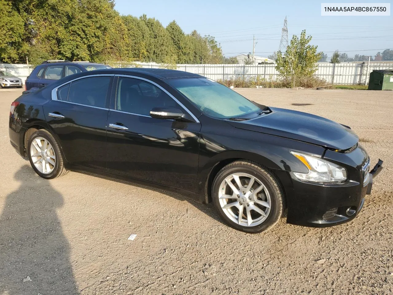 2011 Nissan Maxima S VIN: 1N4AA5AP4BC867550 Lot: 71603624