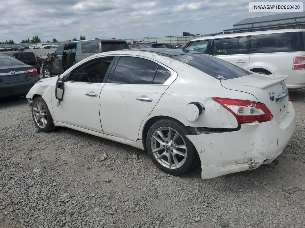 2011 Nissan Maxima S VIN: 1N4AA5AP1BC868428 Lot: 72002834