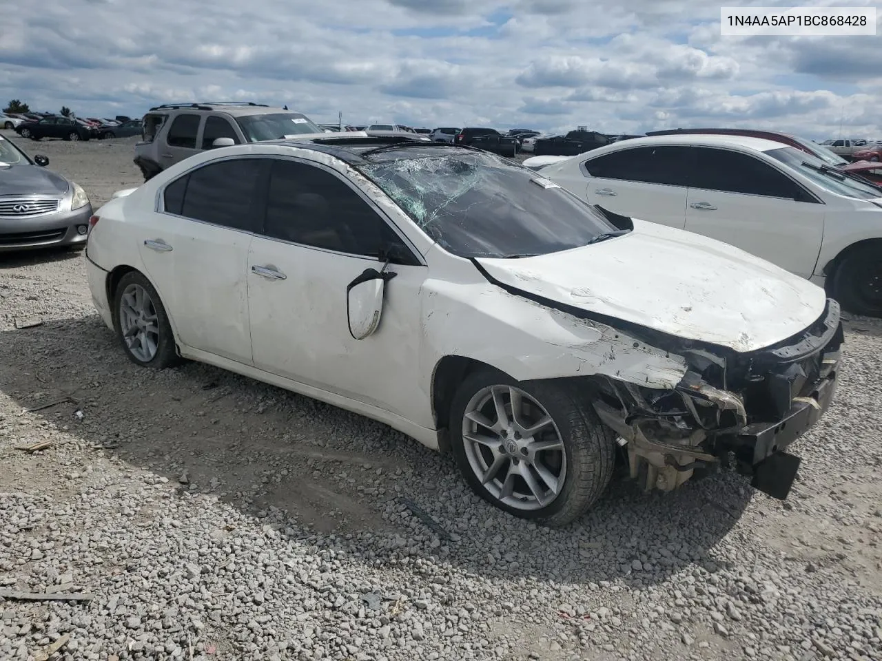 2011 Nissan Maxima S VIN: 1N4AA5AP1BC868428 Lot: 72002834