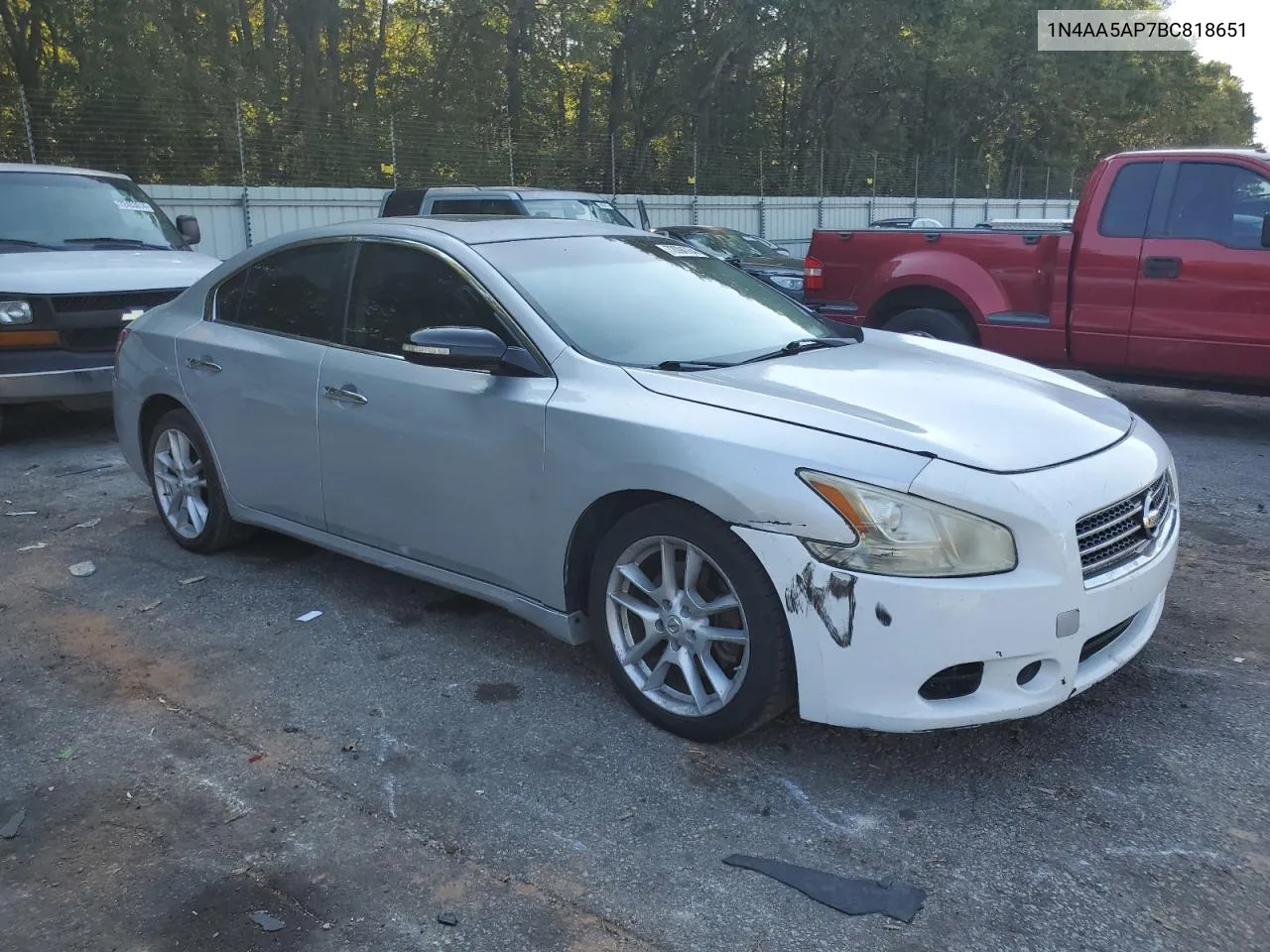 2011 Nissan Maxima S VIN: 1N4AA5AP7BC818651 Lot: 72094764