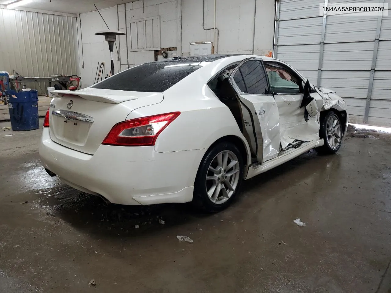 1N4AA5AP8BC817007 2011 Nissan Maxima S