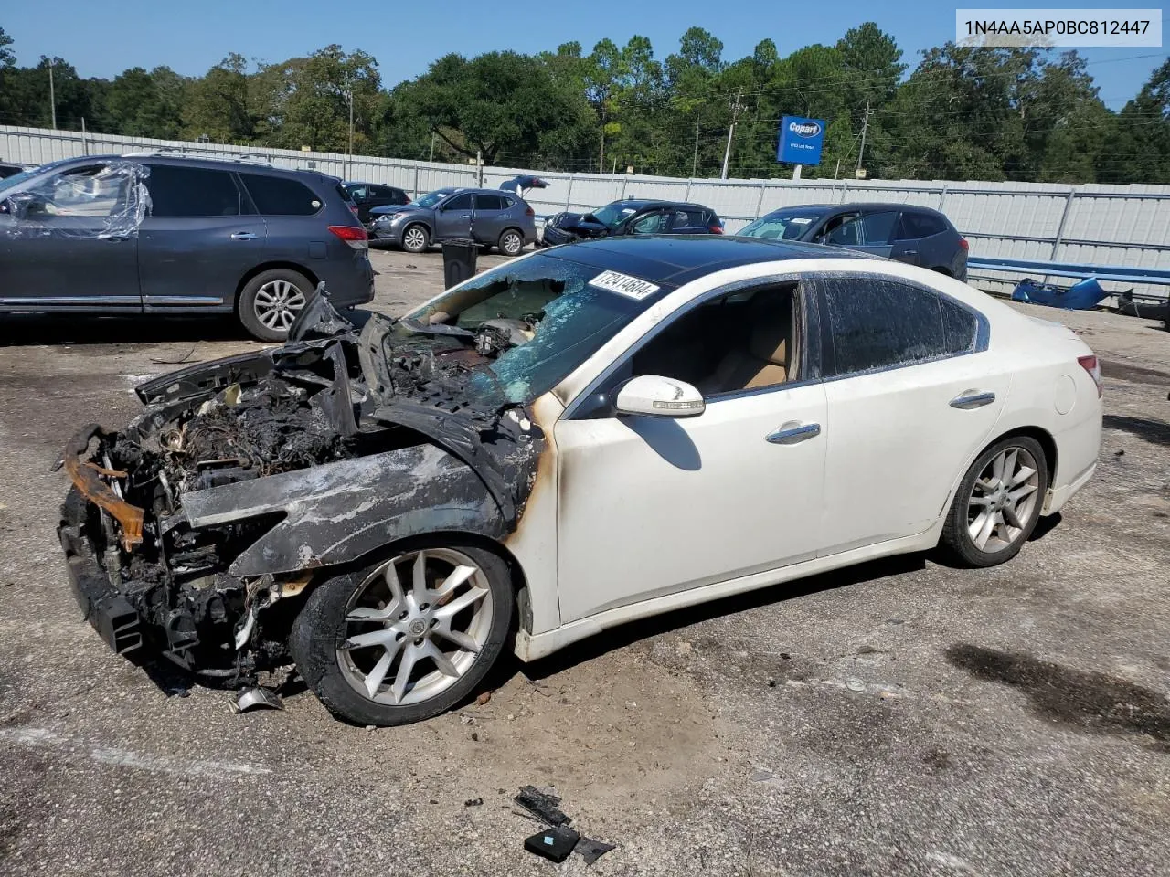 2011 Nissan Maxima S VIN: 1N4AA5AP0BC812447 Lot: 72414604