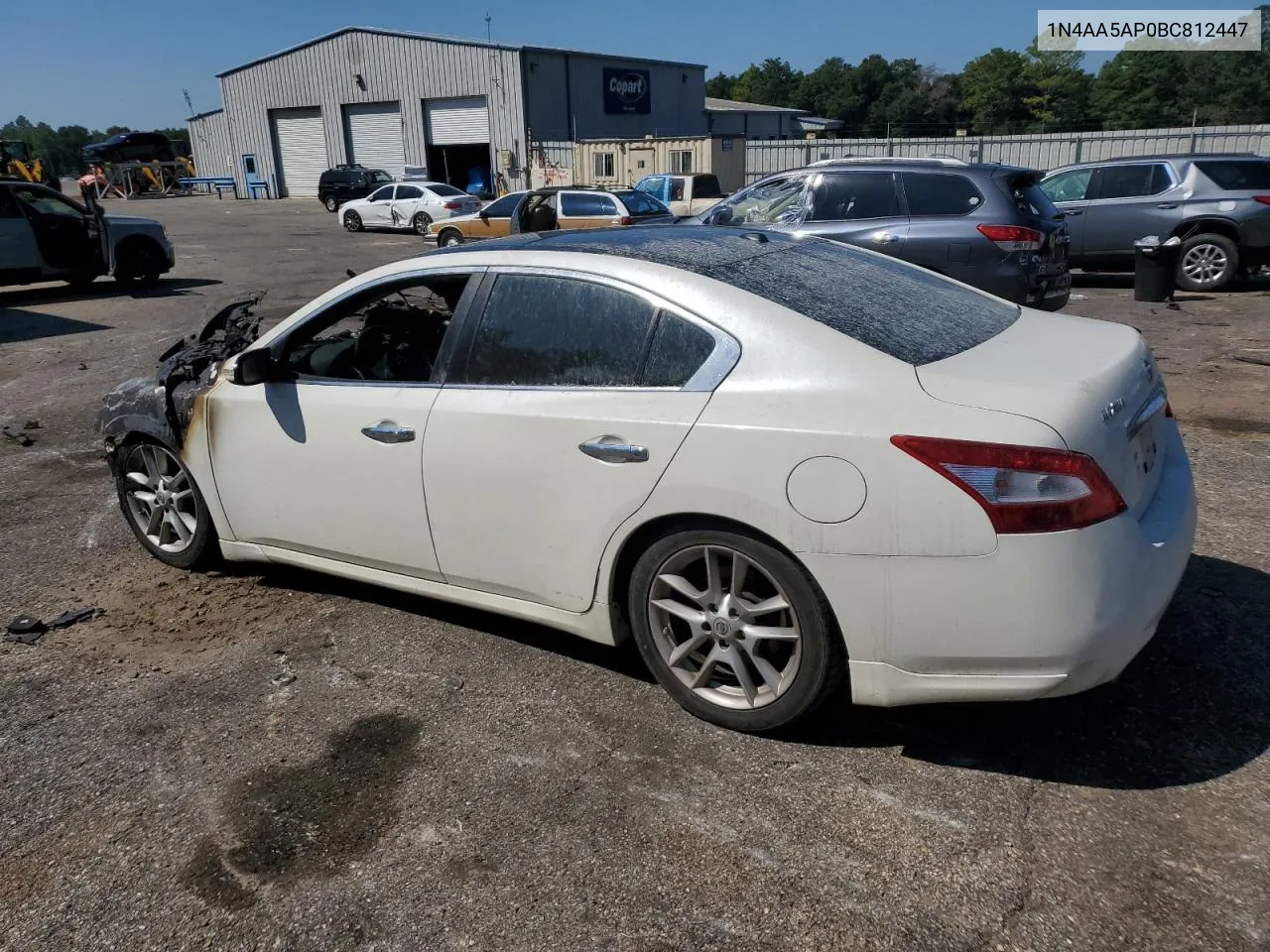 2011 Nissan Maxima S VIN: 1N4AA5AP0BC812447 Lot: 72414604