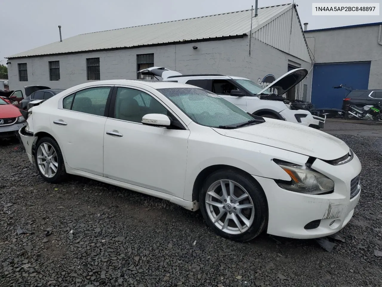 2011 Nissan Maxima S VIN: 1N4AA5AP2BC848897 Lot: 72707054