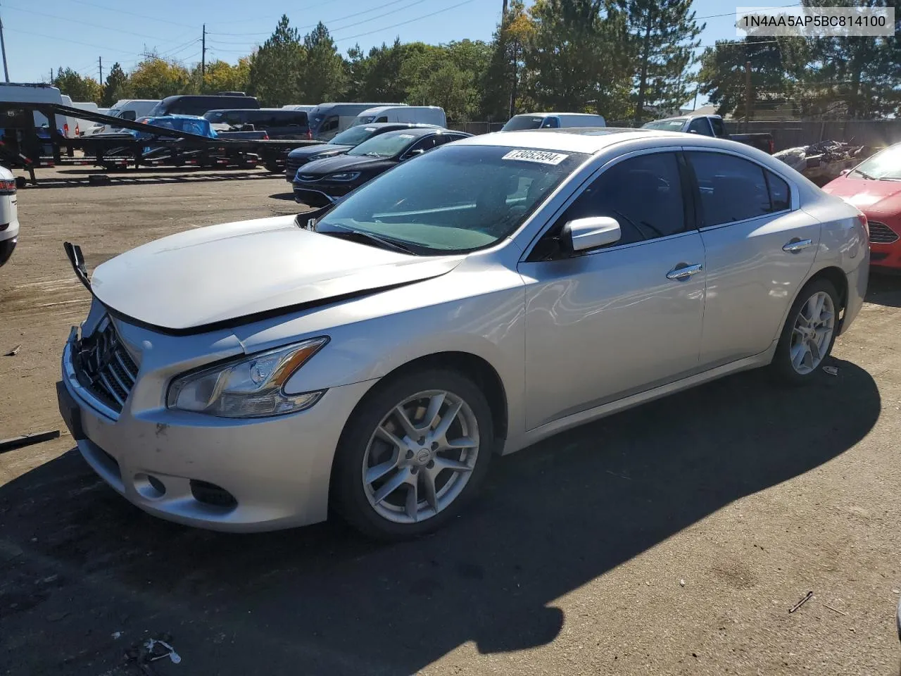 2011 Nissan Maxima S VIN: 1N4AA5AP5BC814100 Lot: 73052594