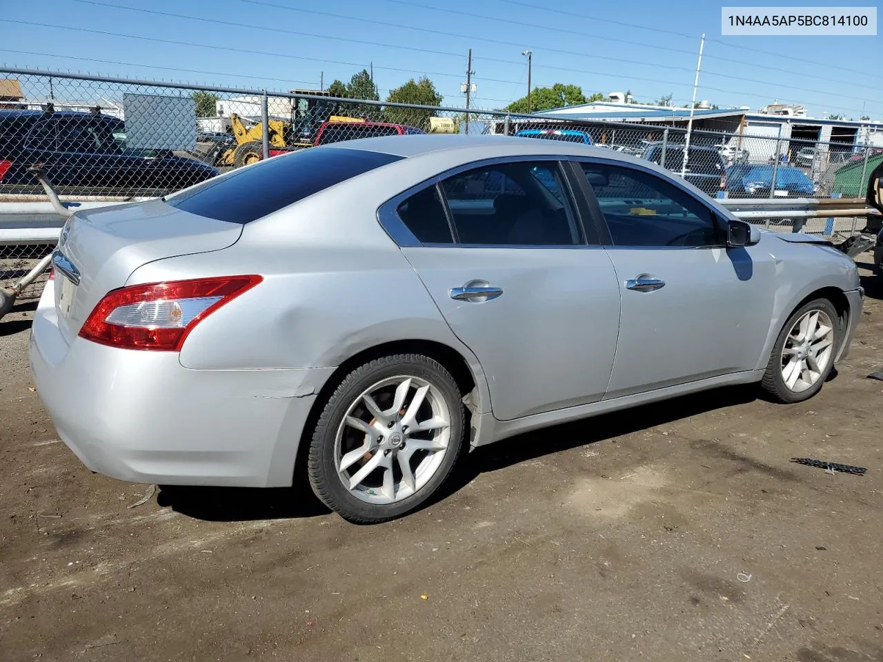 2011 Nissan Maxima S VIN: 1N4AA5AP5BC814100 Lot: 73052594